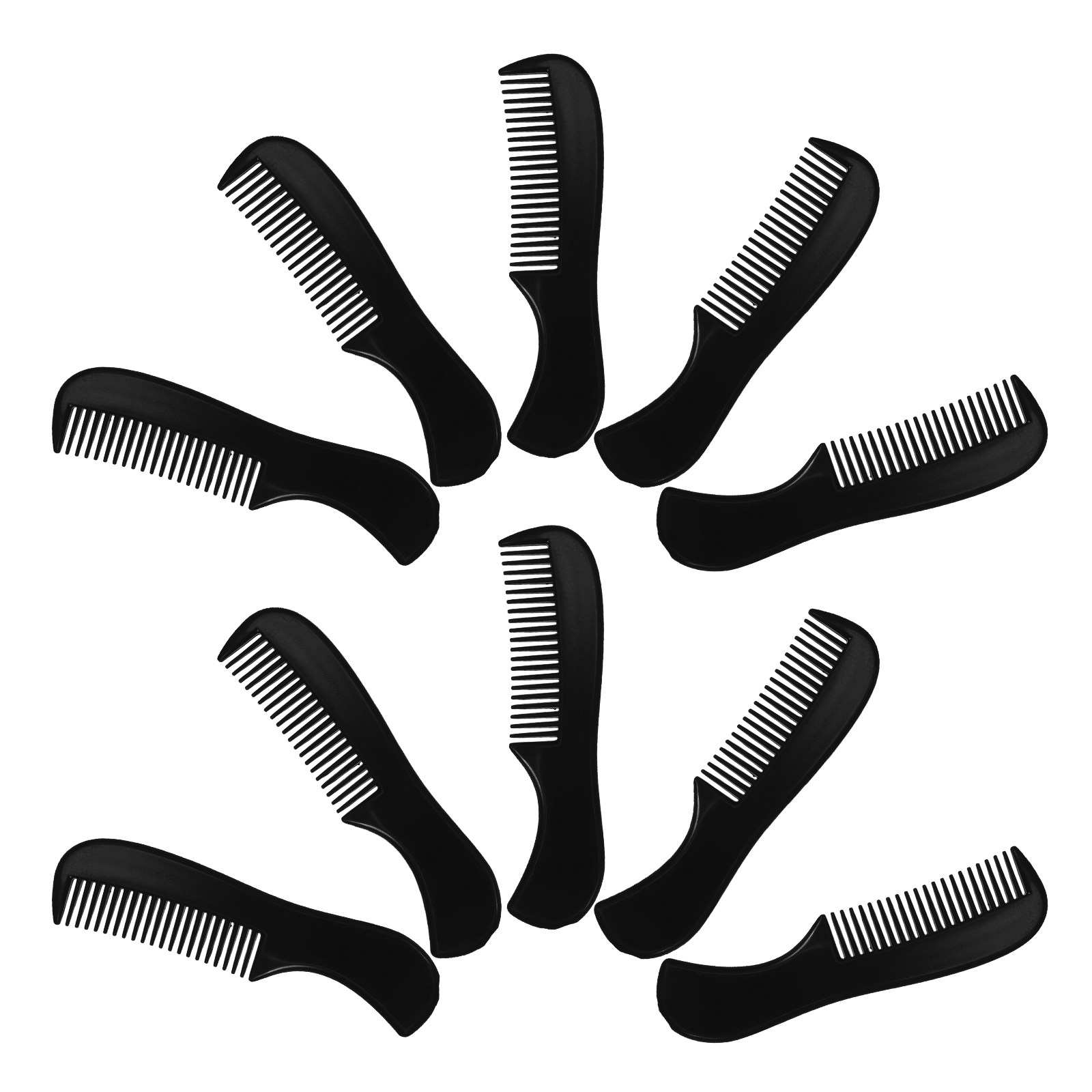 Grooming Men'S Hair - หวีสำหรับหนวดขนาดเล็ก 10 ชิ้น สำหรับผู้ชาย ดีไซน์ไม่ต้องเจาะรู หวีพลาสติกสำหรับจัดแต่งทรง