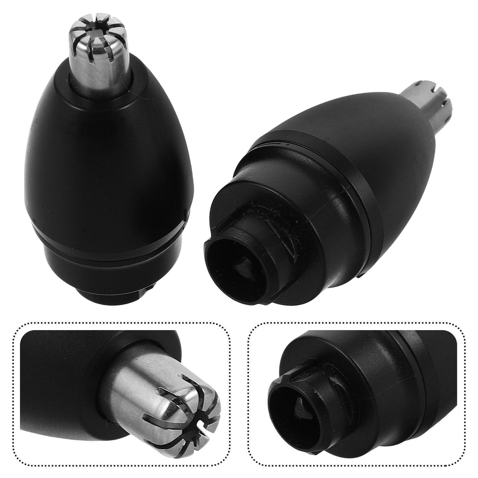 Nose Hair Trimmer - หัวตัดแต่งขนจมูกสำรอง 2 ชิ้น ใช้ได้กับเครื่องตัดแต่งขนจมูกทุกรุ่น ปลอดภัย อะไหล่เครื่องมือดูแลขนจมูก