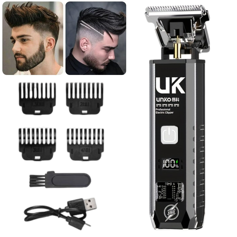 Men Grooming Home - เครื่องตัดผม T9 สำหรับผู้ชาย แบบไร้สาย พร้อมหวี 4