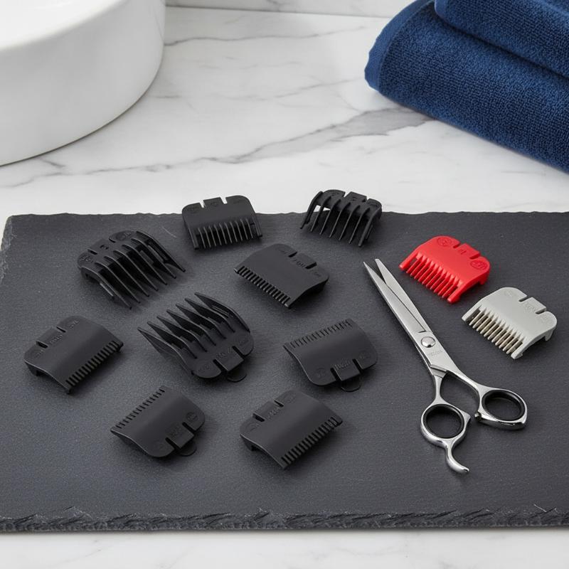 Grooming Men'S Hair - ชุดหวีรองตัดผมสำหรับเครื่องตัดแต่งทรงผม อุปกรณ์เสริมสำหรับจัดแต่งทรงผม