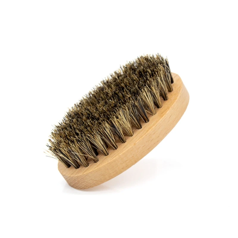 Men Grooming Hygiene - Beard Grooming แปรงรูปไข่ Men Beard แปรงสําหรับผมนุ่ม