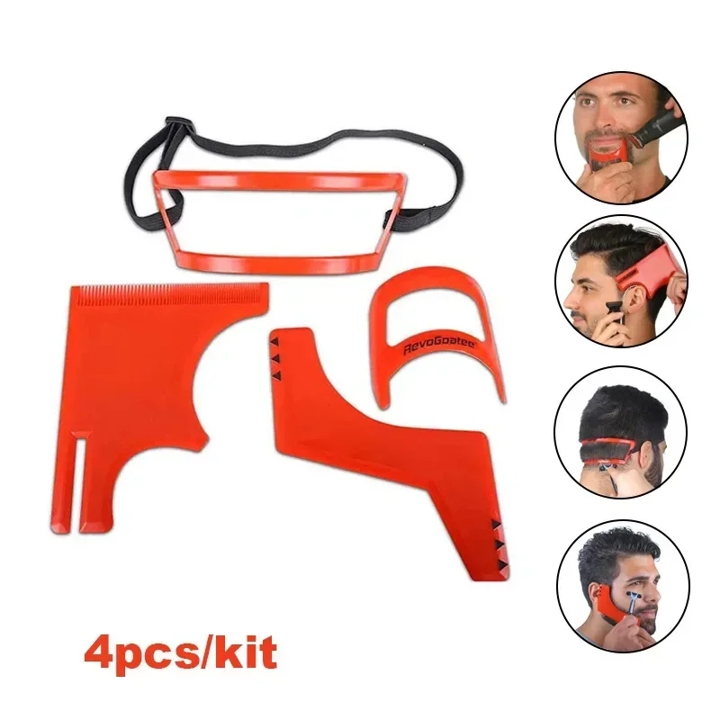 2/4Pcs Men's Beard CombsผมTrim - Grooming Men'S Hair บทวิจารณ์และราคา