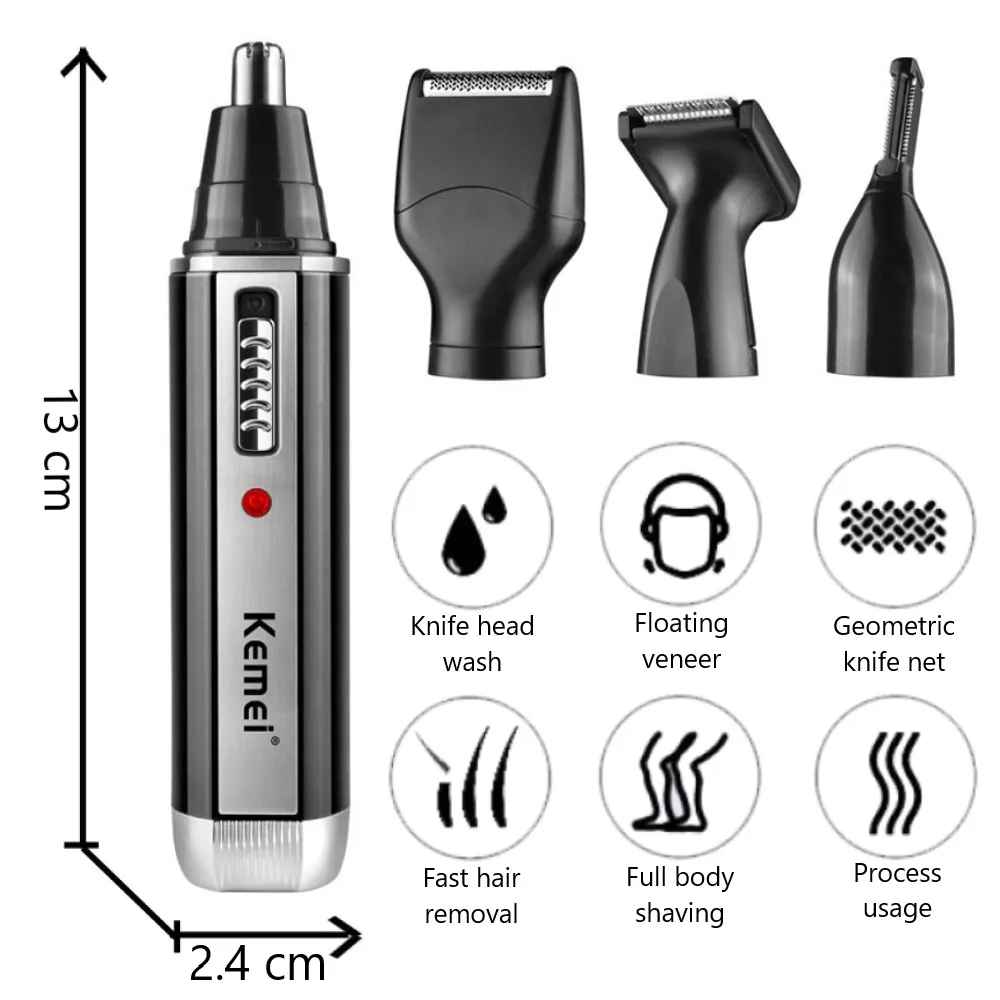 KM-6630 เครื่องเล็มขน Kemei สำ - Men Grooming Hygiene บทวิจารณ์และราคา