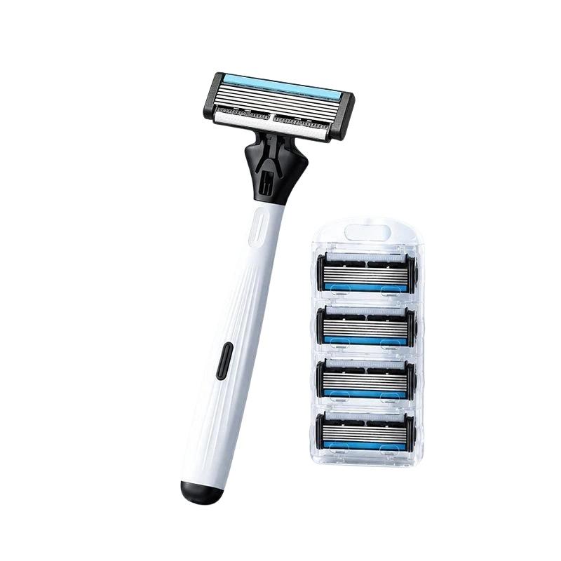 มีดโกนหนวดแบบใช้มือ 6 ใบมีด สำ - Men Grooming Home บทวิจารณ์และราคา