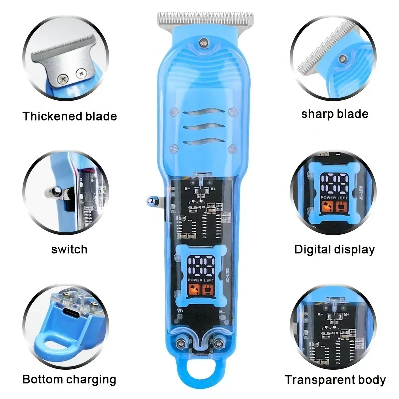 เครื่องตัดผมไฟฟ้าแบบโปร่งใส พร - Men Grooming Home บทวิจารณ์และราคา