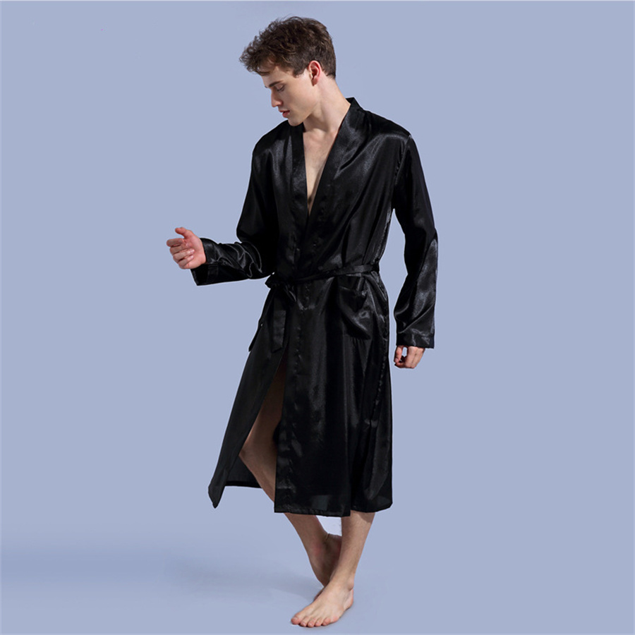 ชุดคลุมอาบน้ำผู้ชาย ผ้าซาตินเน - Men Grooming Home บทวิจารณ์และราคา